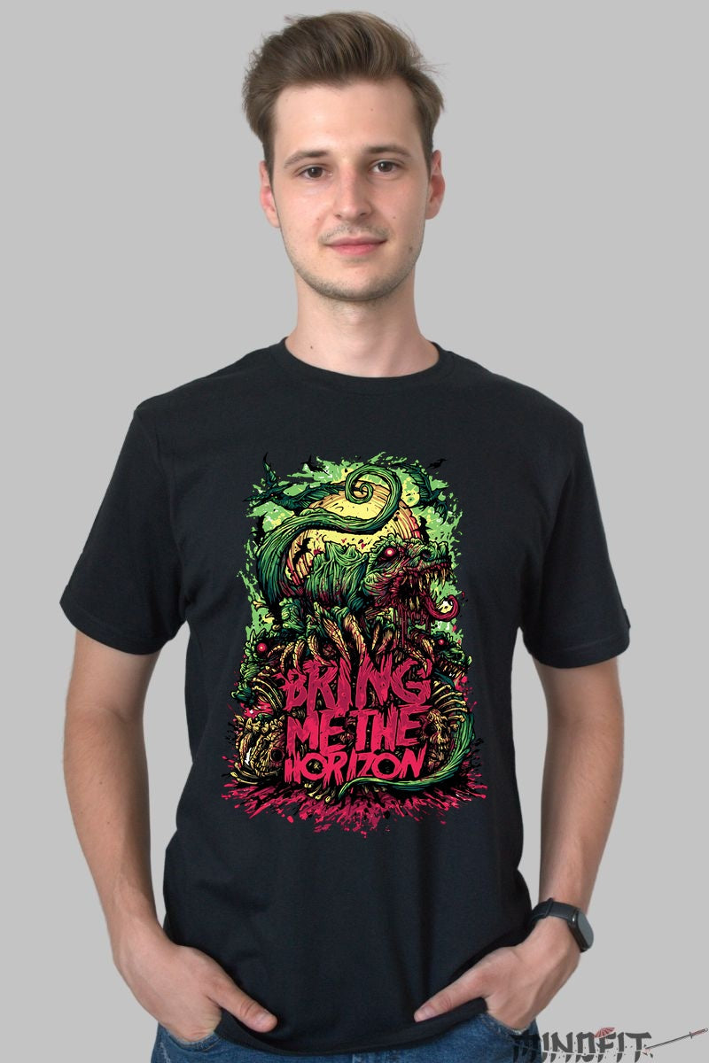 Tricou Rock Bring Me The Horizon Toxic Beast barbat negru