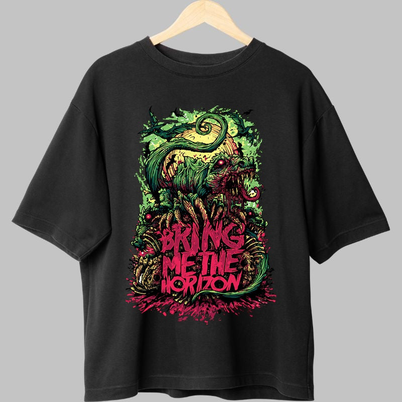 Tricou Rock Bring Me The Horizon Toxic Beast fata negru