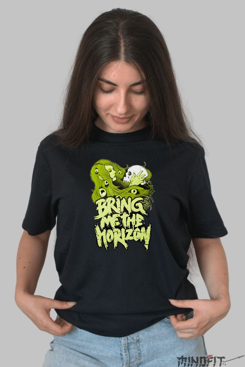 Tricou Rock Bring Me The Horizon Toxic Skull dama negru