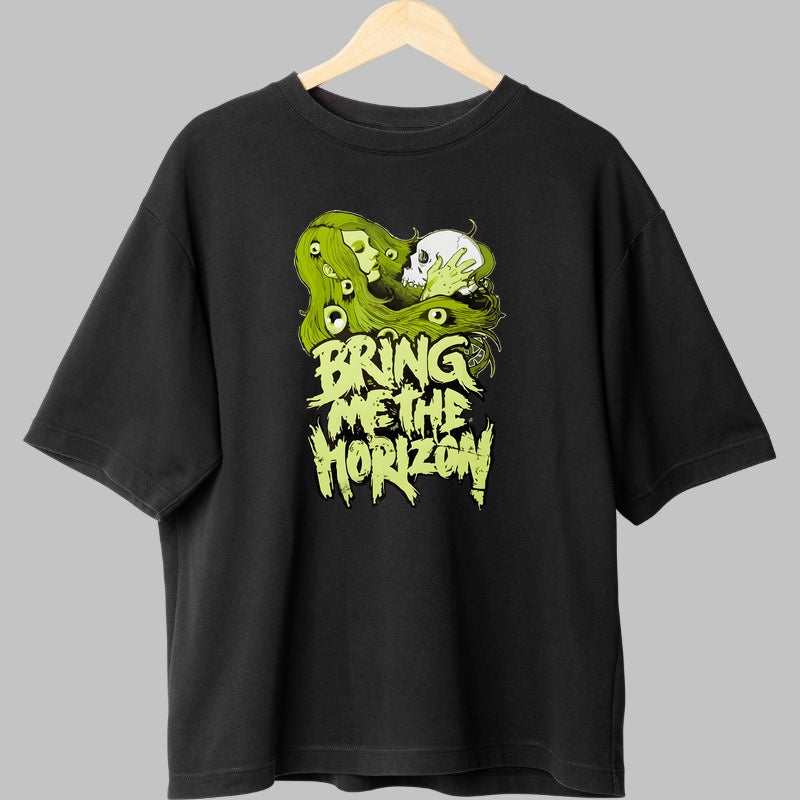 Tricou Rock Bring Me The Horizon Toxic Skull fata negru