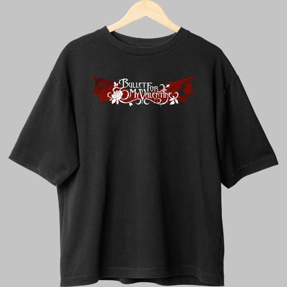 Tricou Rock Bullet For My Valentine Logo fata negru