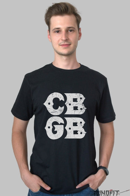 Tricou Rock CBGB Classic Bold barbat negru