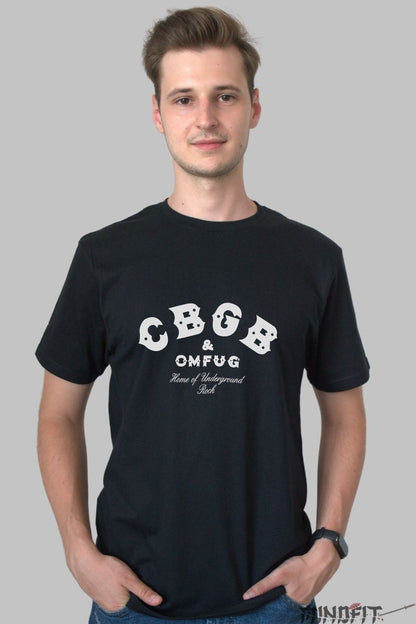 Tricou Rock CBGB Classic Logo barbat negru