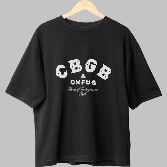 Tricou Rock CBGB Classic Logo fata negru