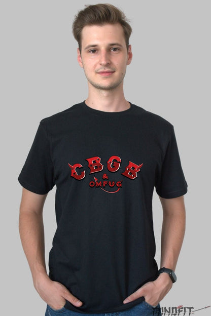 Tricou Rock CBGB Red Devil barbat negru