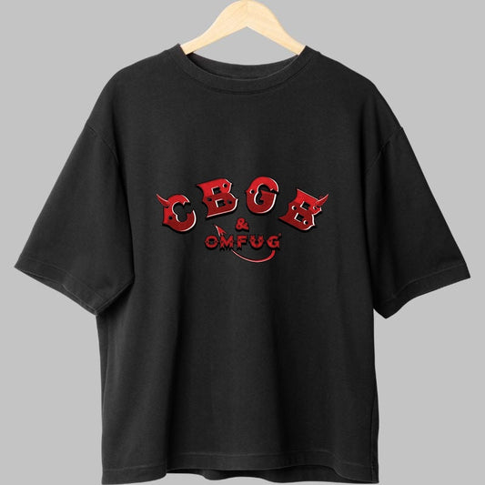 Tricou Rock CBGB Red Devil fata negru