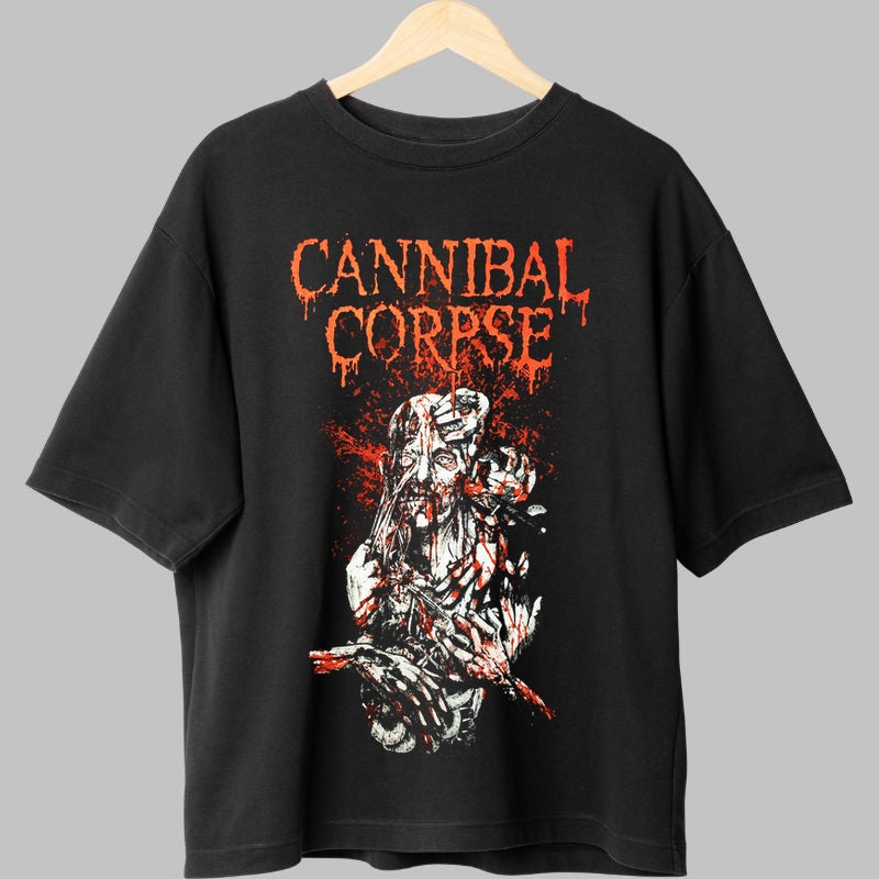 Tricou Rock Cannibal Corpse Death Metal fata negru