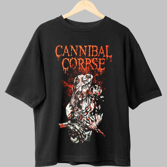 Tricou Rock Cannibal Corpse Death Metal fata negru