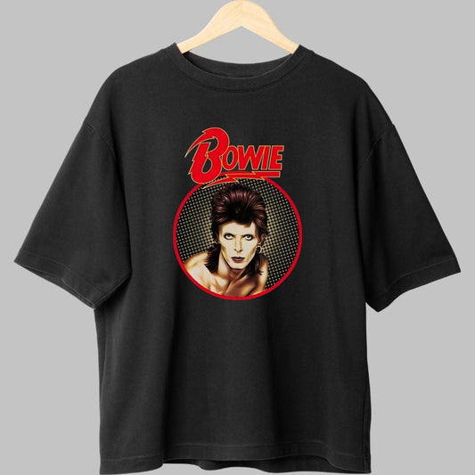 Tricou Rock David Bowie Iconic Portrait fata negru