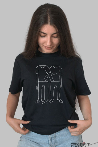 Tricou Rock – Minimal Love Sketch dama negru