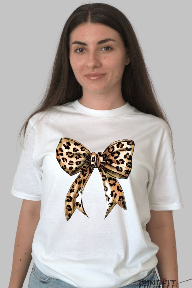 Tricou cu Fundita dama alb fata