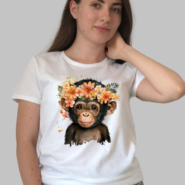 Tricou cu Maimuta Simpatica