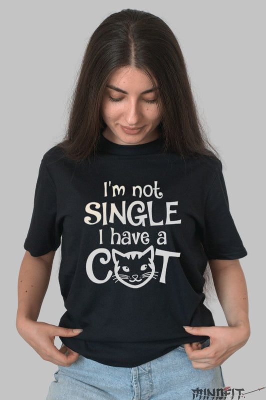 Tricou Dama Cu Pisici negru fata