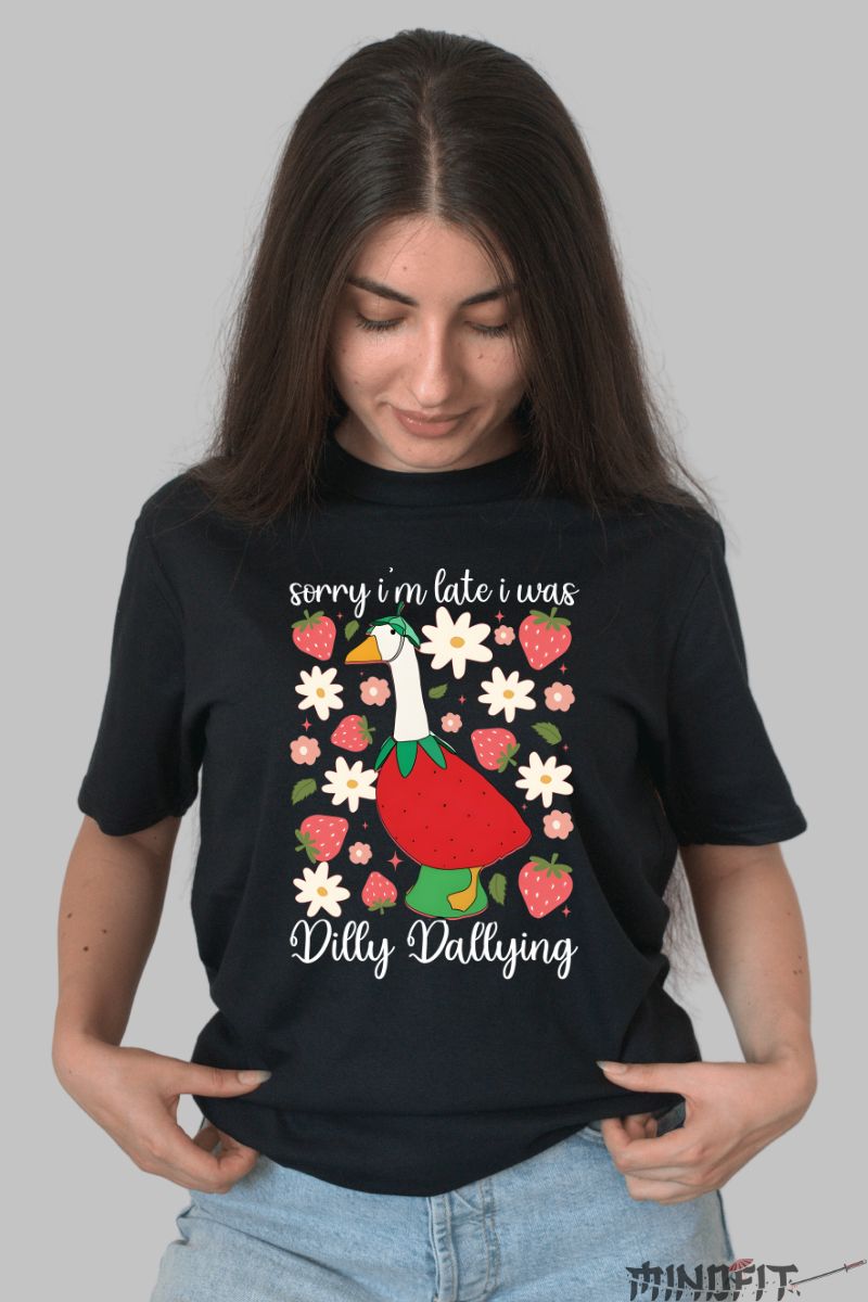 Tricou de Vara Dilly Dallying dama negru fata