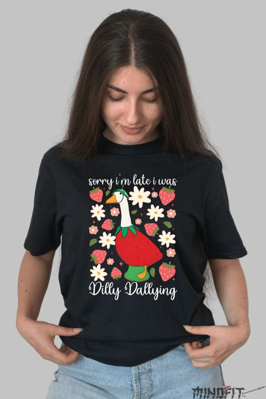 Tricou de Vara Dilly Dallying dama negru fata