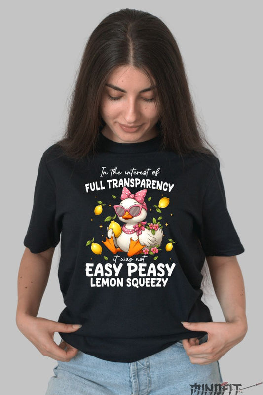 Tricou de Vara Easy Peasy dama negru fata