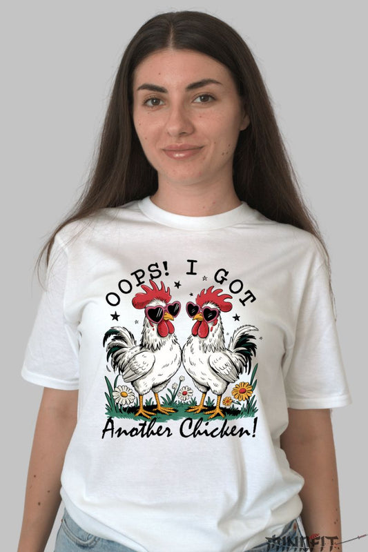 Tricou de Vara Oops I Got dama alb fata