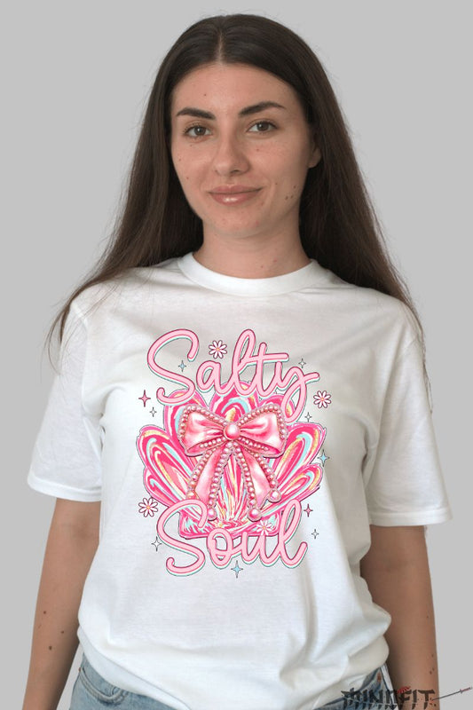 Tricou de Vara Salty Soul dama alb fata