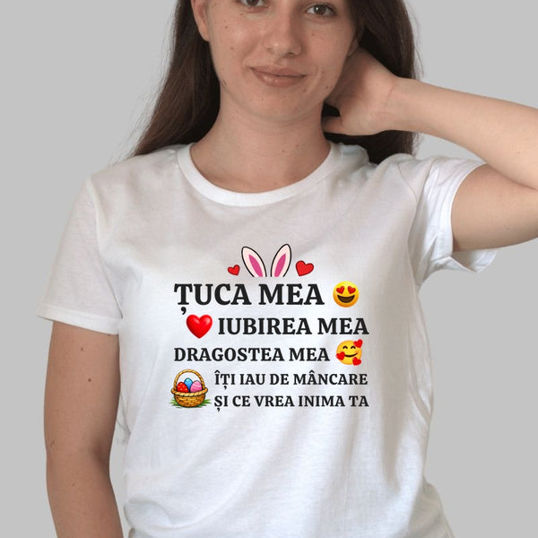 Tricou Amuzant De Paste – Tuca Mea Iubirea Mea