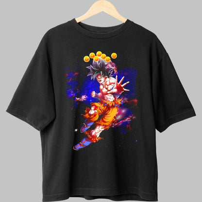 Tricou Anime Dragon Ball – Goku Cosmic Power negru