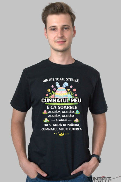 Tricou De Paste Cumnata Si Cumnatul Dintre Toate Stelele barbat negru