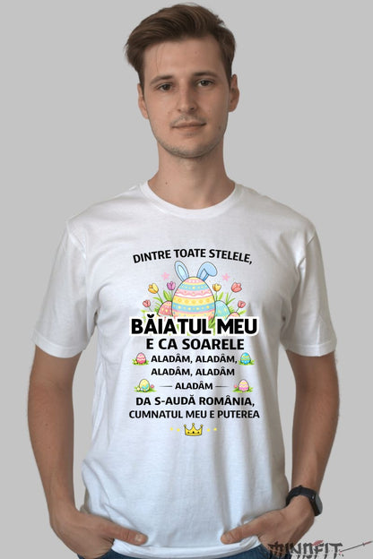 Tricou De Paste Fata Mea Si Baiatul Meu Dintre Toate Stelele barbat alb