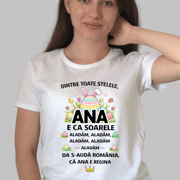 Tricou De Paste Personalizat Cu Nume – Dintre Toate Stelele