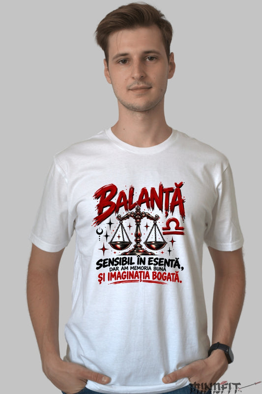 Tricou barbat Balanta Cu Memoria Buna barbat alb
