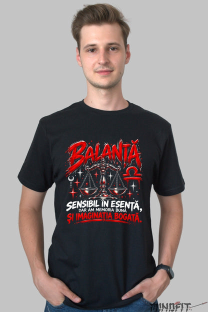 Tricou barbat Balanta Cu Memoria Buna barbat negru