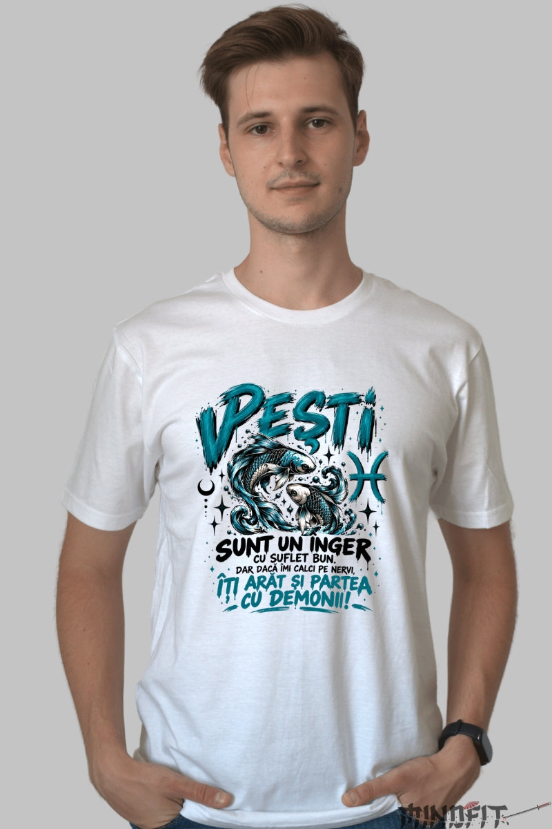 Tricou barbat Pesti Cu Suflet Bun barbat alb
