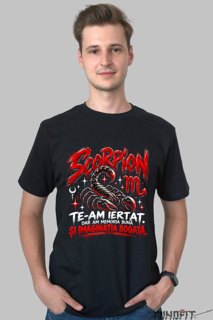 Tricou barbat Scorpion Cu Memoria Buna barbat negru