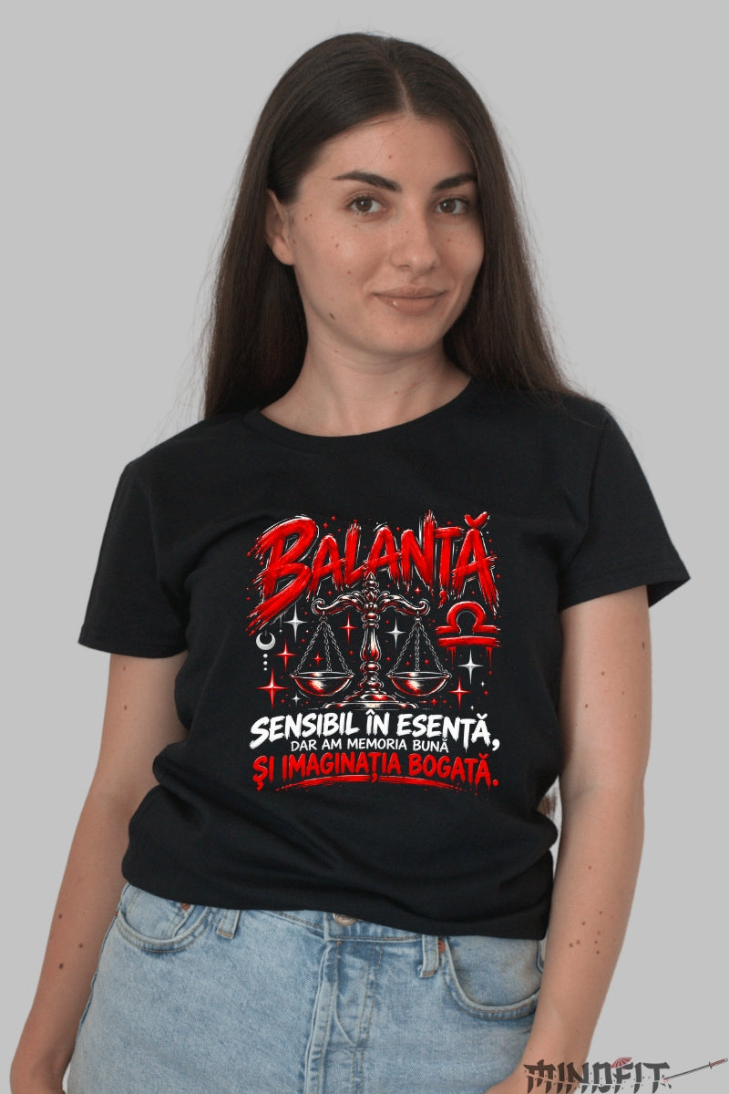 Tricou dama Balanta Cu Memoria Buna dama negru