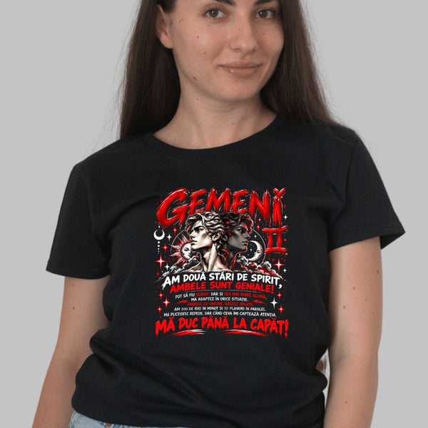 Tricou Amuzant - Gemeni Cu Doua Stari De Spirit