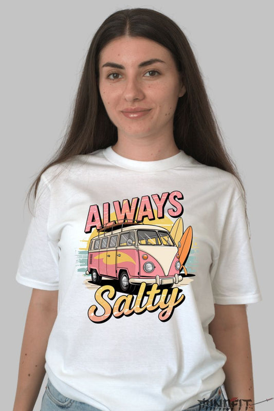 Tricou de vara – Always Salty dama alb
