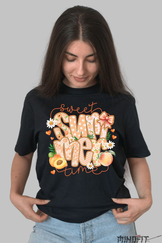 Tricou de vara – Peachy Mood negru dama