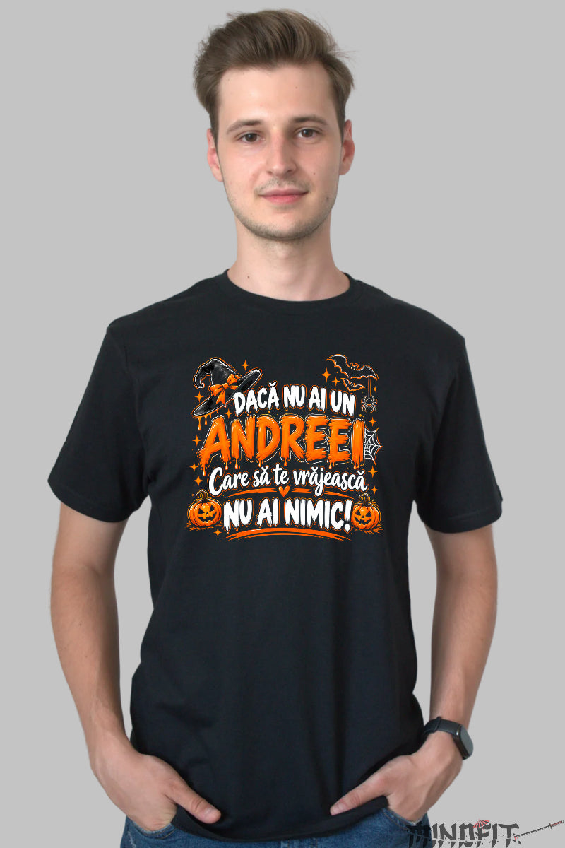 Tricou negru Nu Ai Un Andrei barbat negru