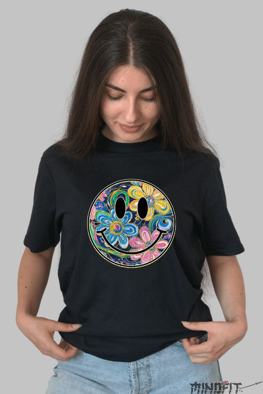 Tricou vara – Summer Emoji dama negru