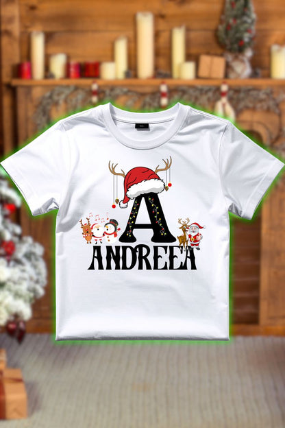 Tricou Craciun Cu Nume Personalizat