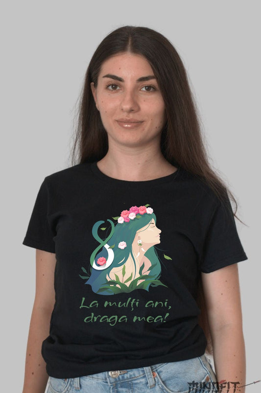 Tricou 8 Martie - La Multi Ani Draga Mea Dama Negru