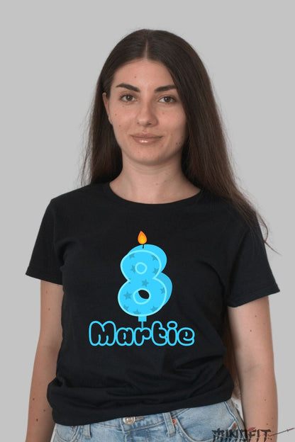Tricou 8 Martie - Lumanare Albastra Festiva
