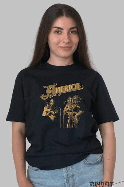Tricou America Live - Vintage Concert Session dama negru