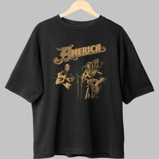 Tricou America Live - Vintage Concert Session fata negru