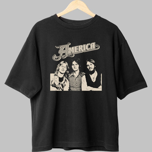 Tricou America - Trio Vintage Legend fata negru