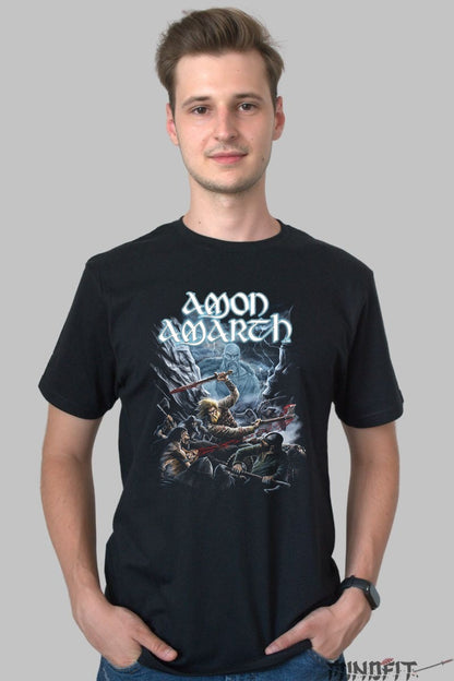 Tricou Amon Amarth - Viking Battle Scene barbat negru