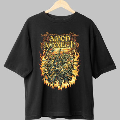 Tricou Amon Amarth - Viking Firestorm fata negru