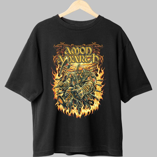 Tricou Amon Amarth - Viking Firestorm fata negru