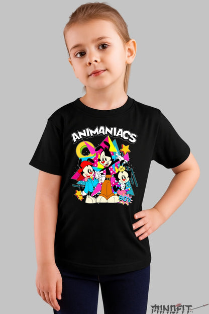 Tricou Animaniacs 90s - Cartoon Clasic Renascut fata negru