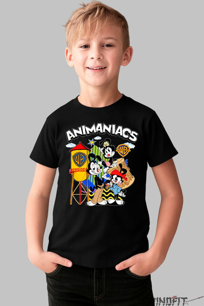 Tricou Animaniacs Clasic - Warner Bros baiat negru