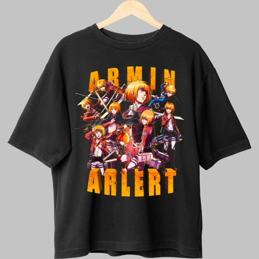 Tricou Anime Attack on Titan - Armin Arlert Strategul Lumii Fata