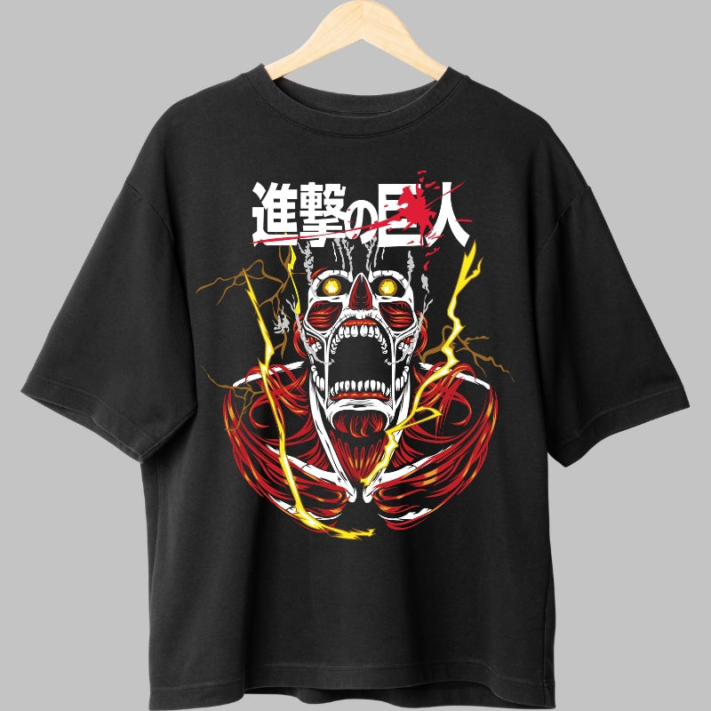 Tricou Anime Attack on Titan - Colossal Titan Descatusat Fata